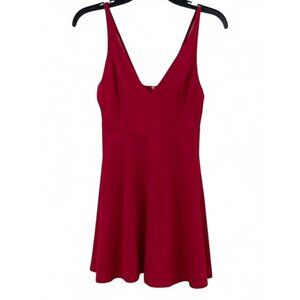 Joe & Elle Sleeveless V-Neck Skater Dress With Back Zipper Size S